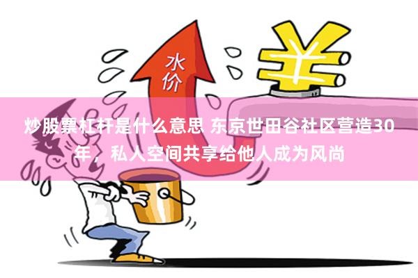 炒股票杠杆是什么意思 东京世田谷社区营造30年，私人空间共享给他人成为风尚