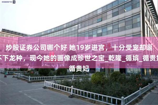 炒股证券公司哪个好 她19岁进宫，十分受宠却诞不下龙种，现今她的画像成珍世之宝_乾隆_循嫔_循贵妃