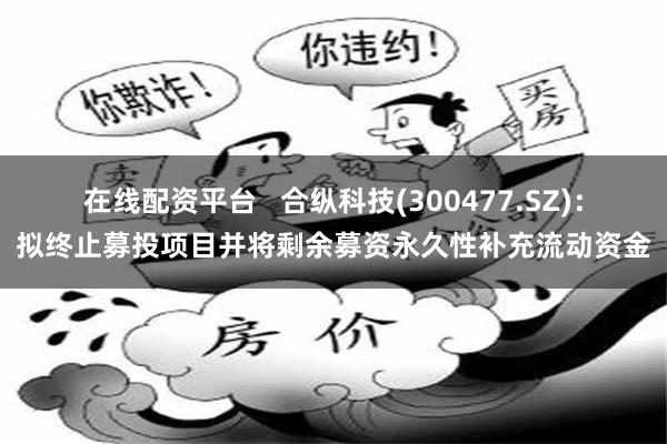在线配资平台   合纵科技(300477.SZ)：拟终止募投项目并将剩余募资永久性补充流动资金