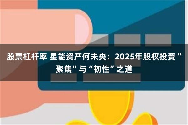 股票杠杆率 星能资产何未央：2025年股权投资“聚焦”与“韧性”之道