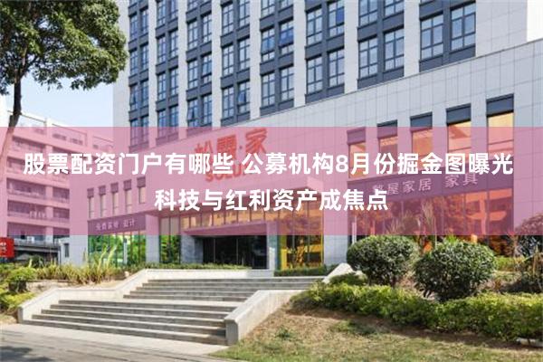 股票配资门户有哪些 公募机构8月份掘金图曝光 科技与红利资产成焦点