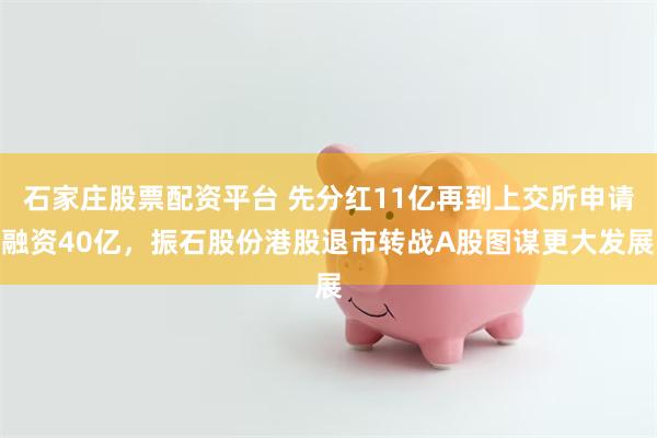 石家庄股票配资平台 先分红11亿再到上交所申请融资40亿，振石股份港股退市转战A股图谋更大发展