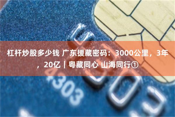 杠杆炒股多少钱 广东援藏密码：3000公里，3年，20亿｜粤藏同心 山海同行①