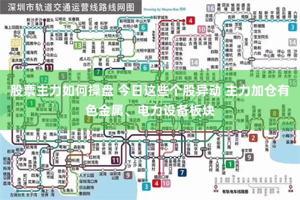 股票主力如何操盘 今日这些个股异动 主力加仓有色金属、电力设备板块