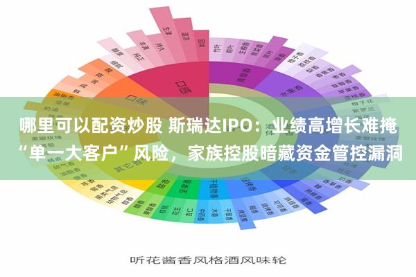 哪里可以配资炒股 斯瑞达IPO：业绩高增长难掩“单一大客户”风险，家族控股暗藏资金管控漏洞