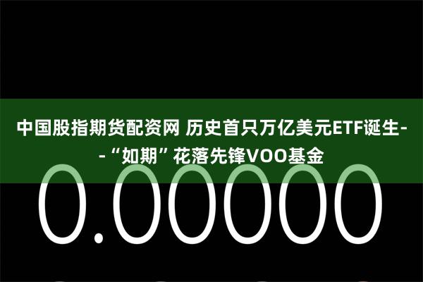 中国股指期货配资网 历史首只万亿美元ETF诞生--“如期”花落先锋VOO基金