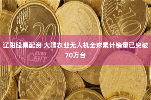 辽阳股票配资 大疆农业无人机全球累计销量已突破70万台