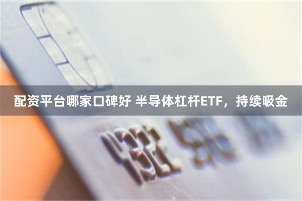 配资平台哪家口碑好 半导体杠杆ETF，持续吸金