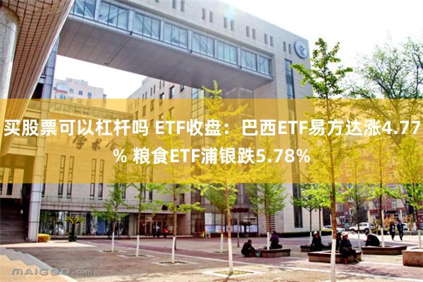 买股票可以杠杆吗 ETF收盘：巴西ETF易方达涨4.77% 粮食ETF浦银跌5.78%